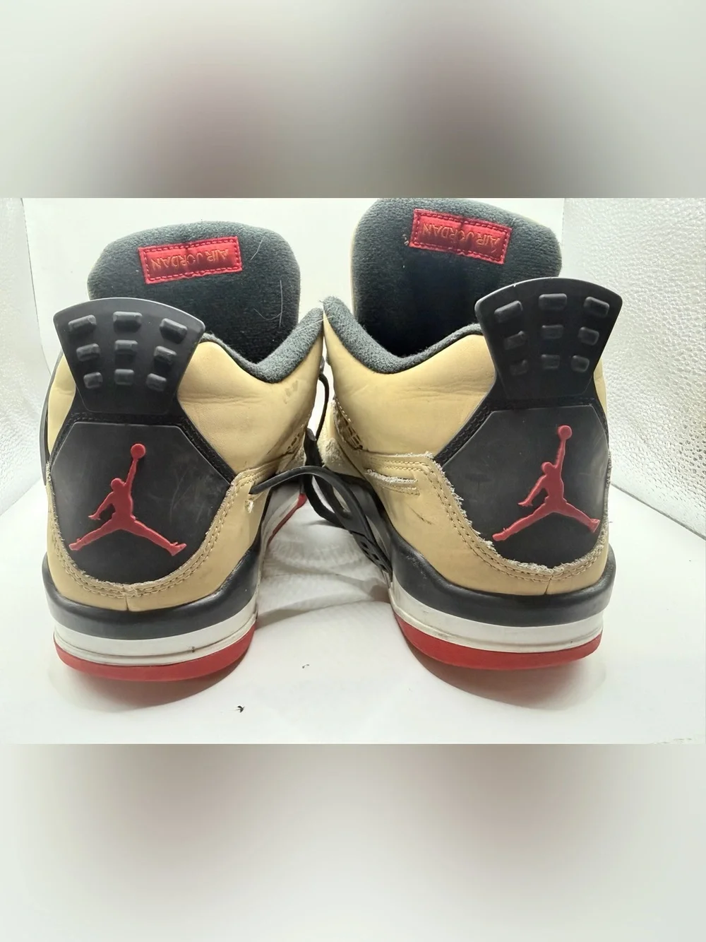 Jordan Men’s Sneakers - Tan/Black/Red